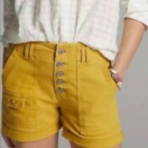 Anthropologie Pilcro The Wanderer Button fly Utility short 28